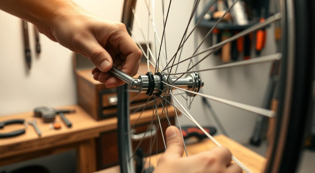 how to tighten bicycle spokes