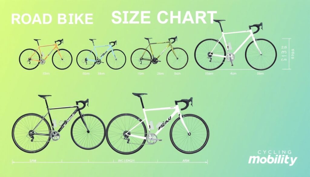 road bike size chart