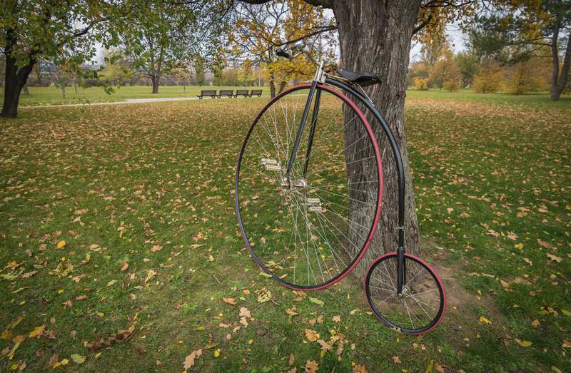 unique penny farthing wheel size